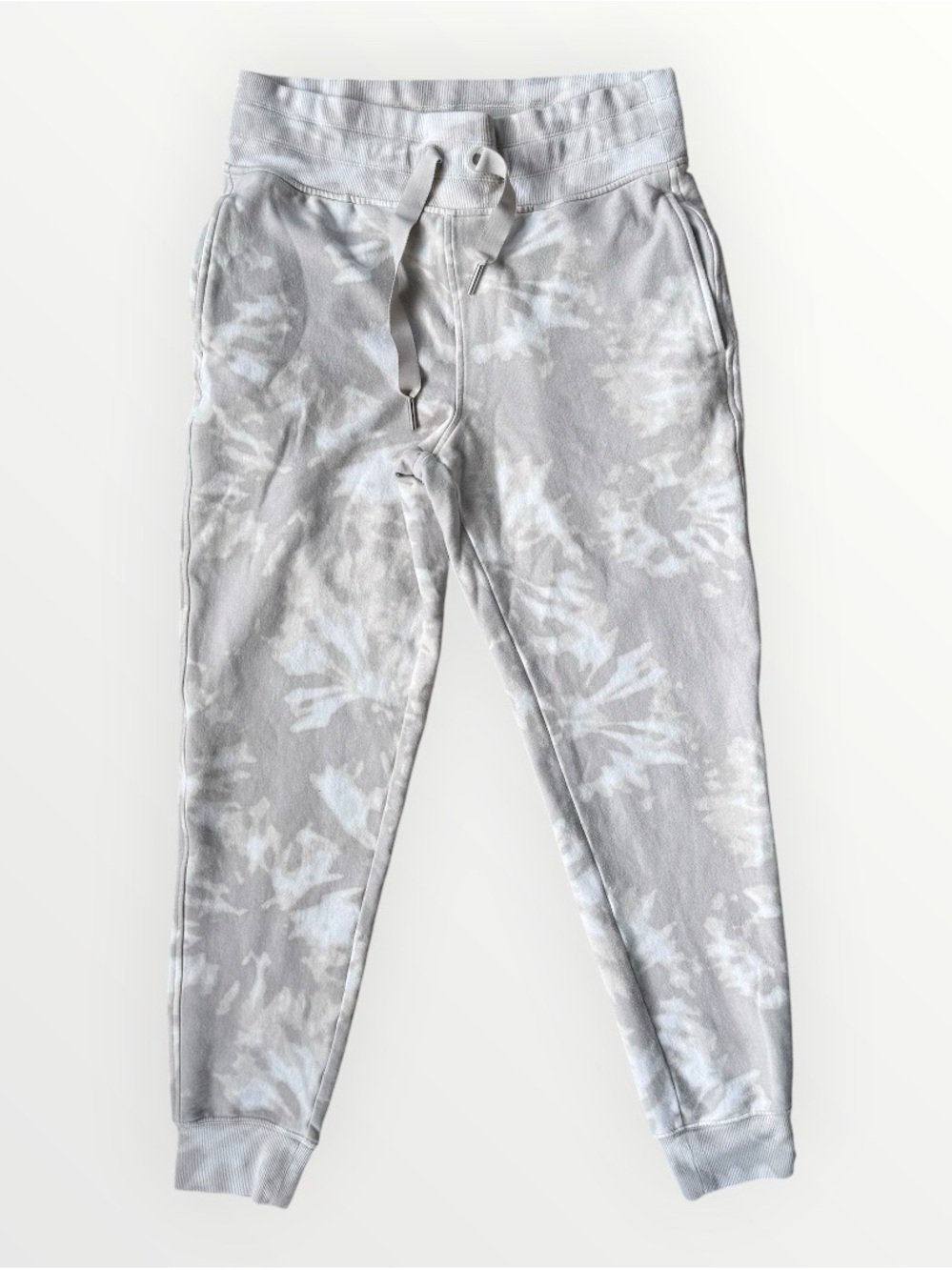 Athleta Balance Printed Jogger in Serene Light Grey Heather Tie-Dye Size Small